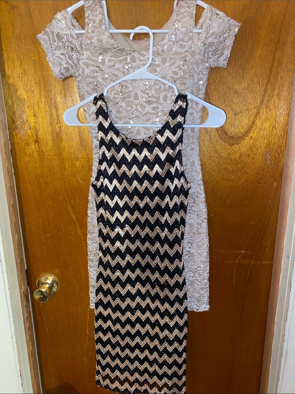 Sparkle Gold & Black Party Dresses